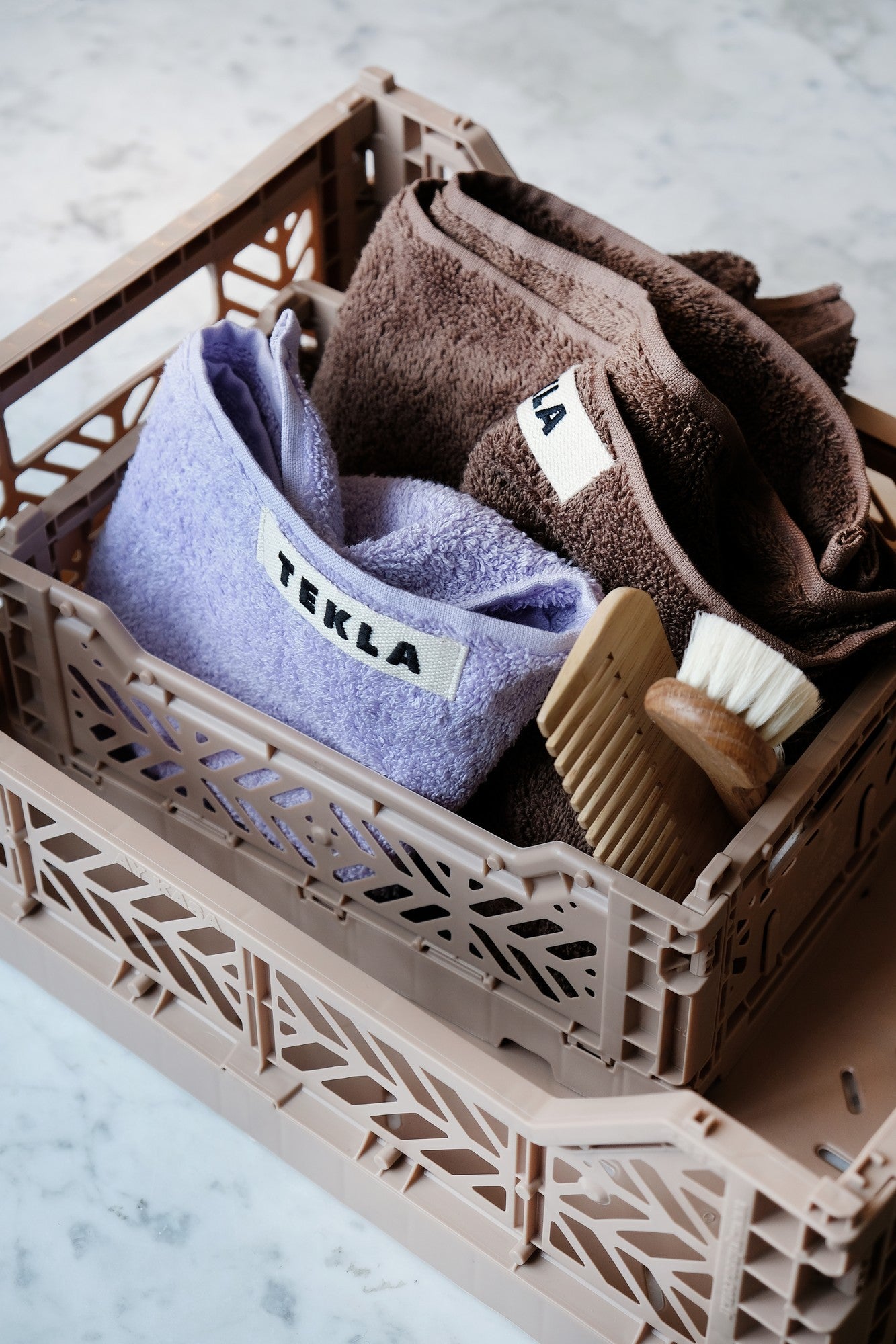 stackable storage box midi sand