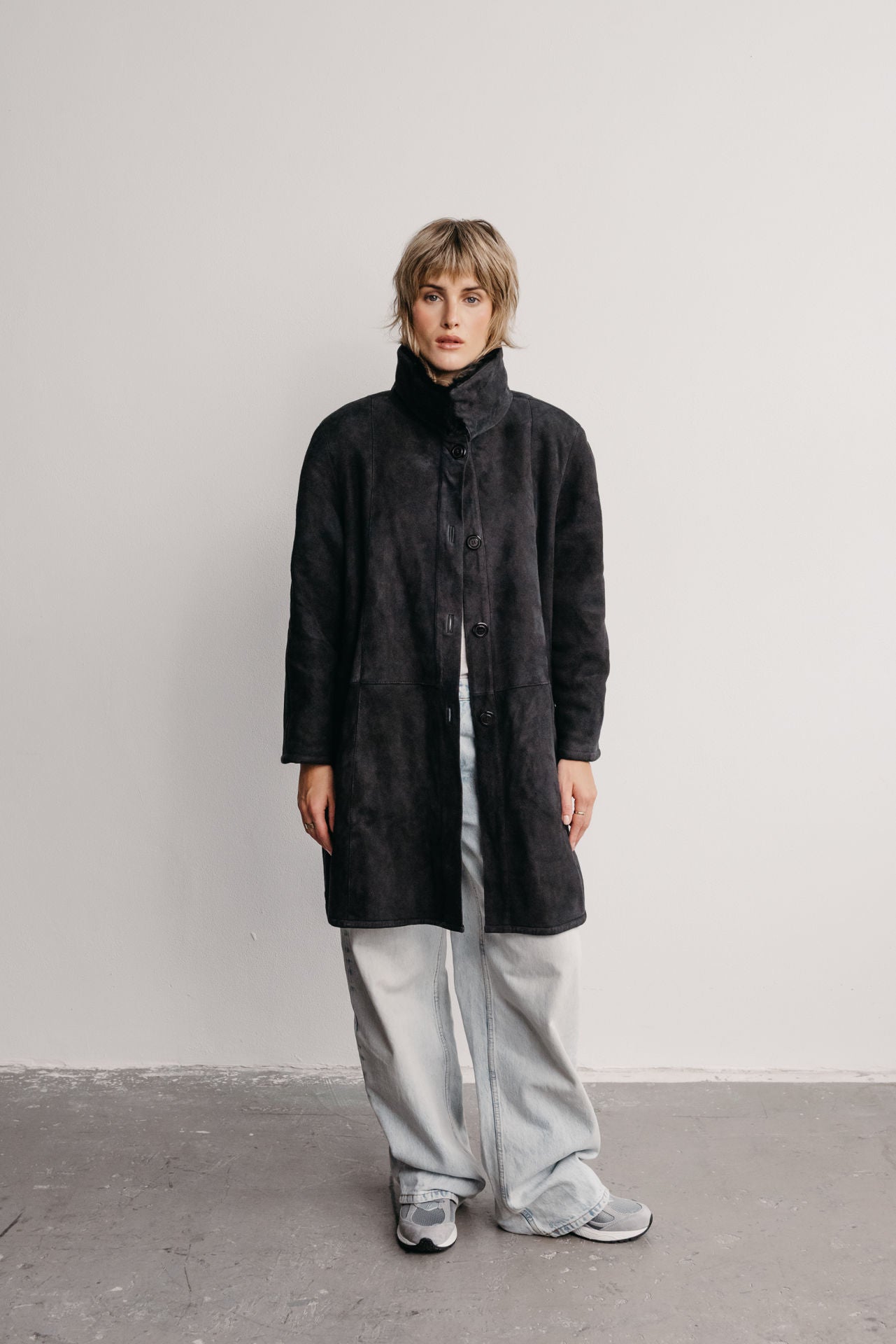 vintage leather coat black no. 24 – wildmoon