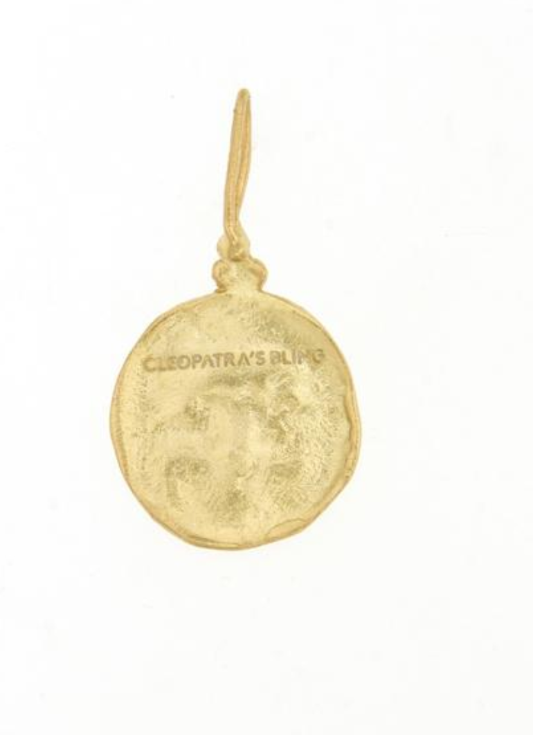 Moon Face amulet 24k vermeil