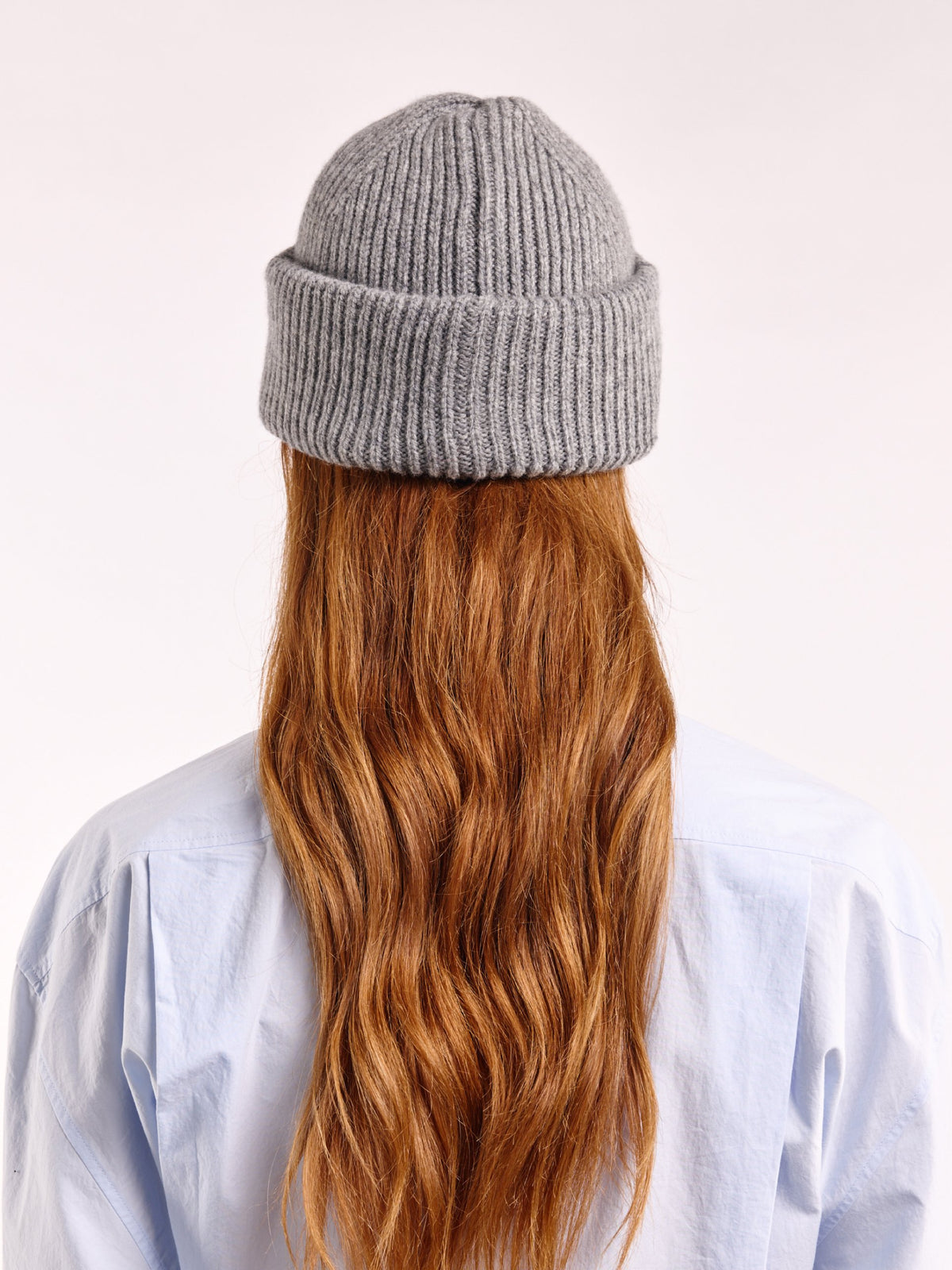 beanie chunky soft z vlny - Flannel Grey