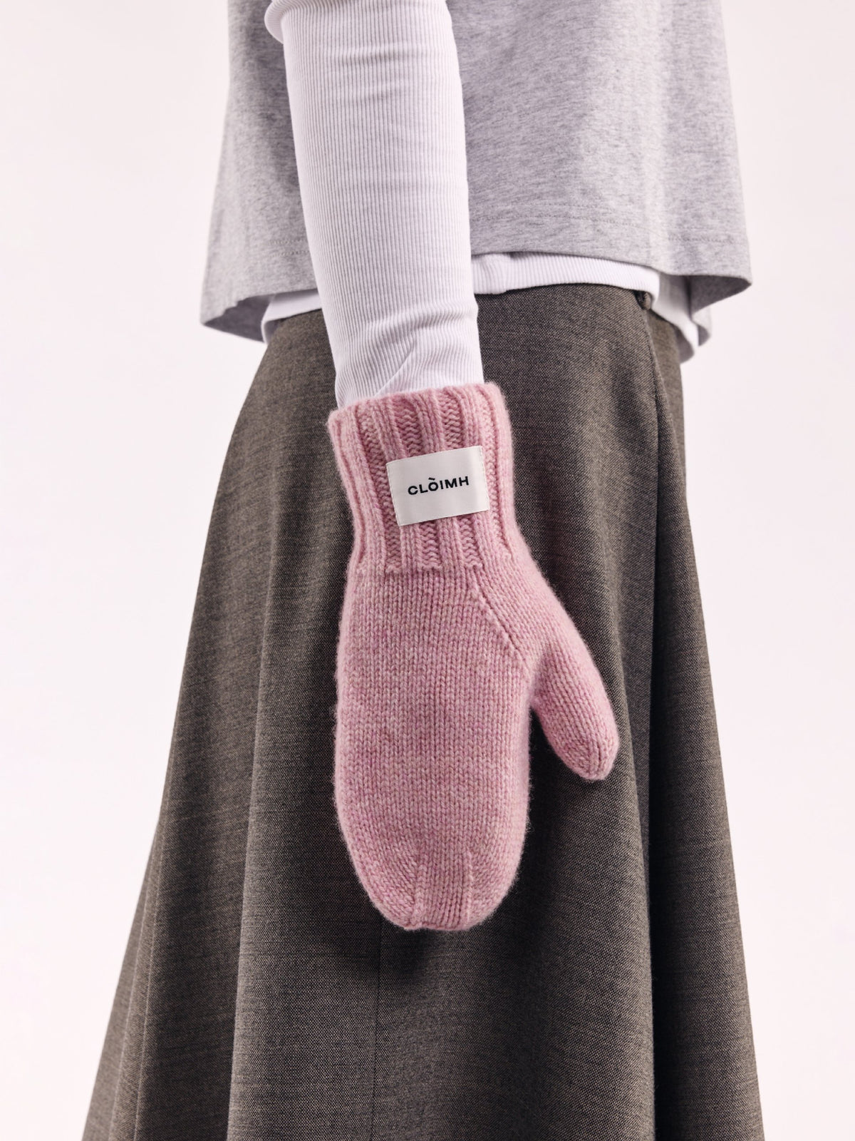 rukavice z vlny mittens - Rose