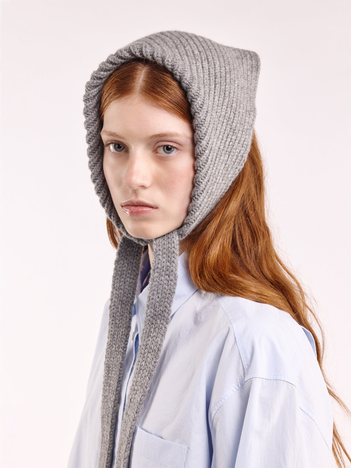 bandana chunky soft z vlny - Flannel Grey