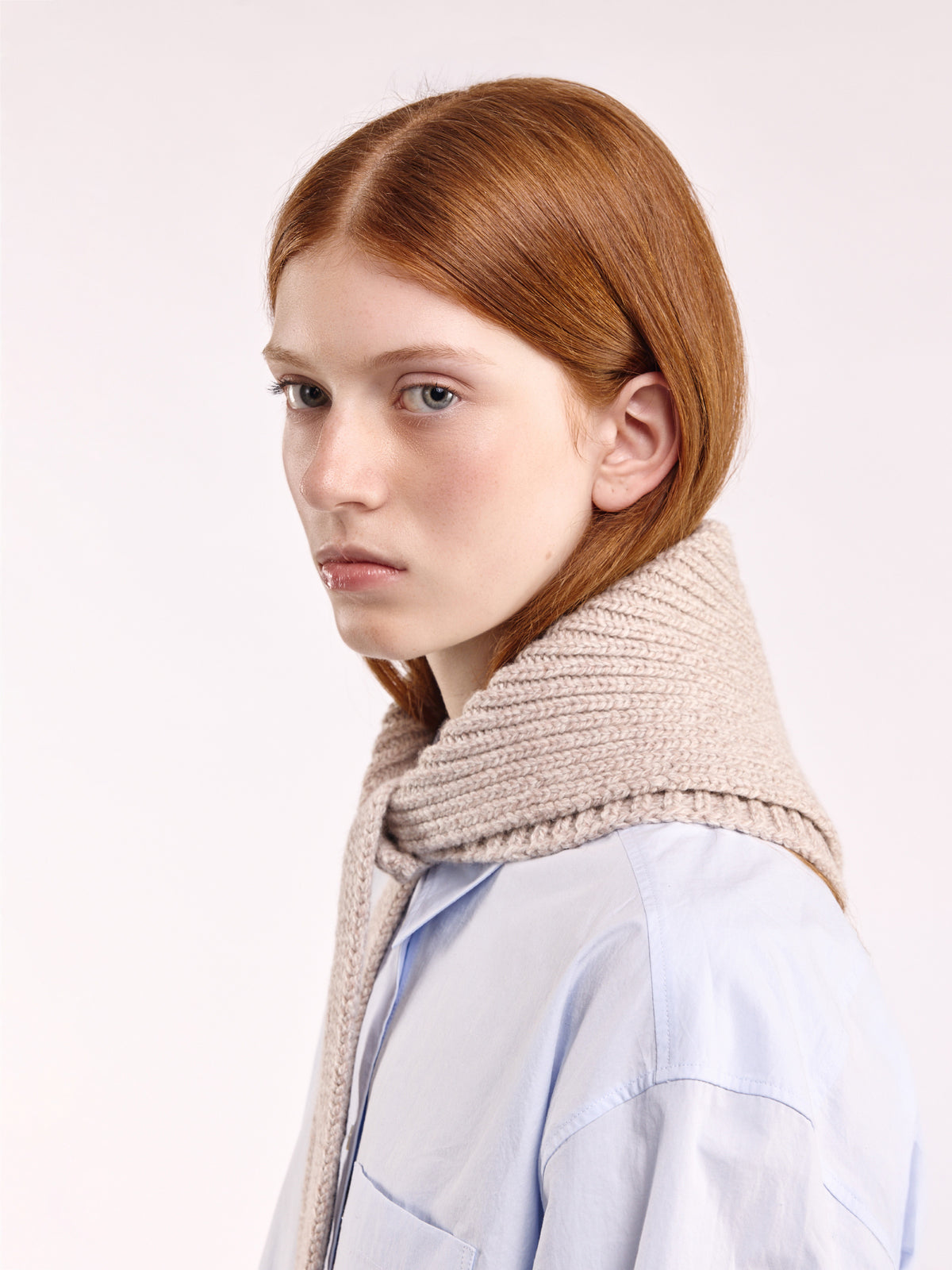bandana chunky soft z vlny - Sand Marl