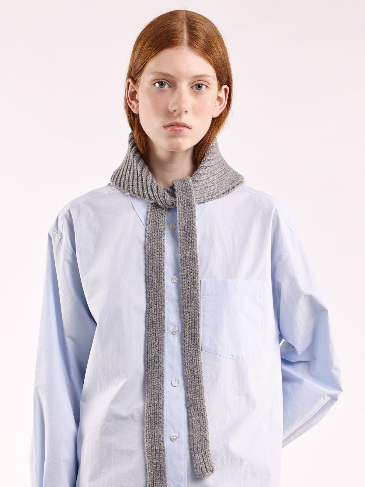 bandana chunky soft z vlny - Flannel Grey
