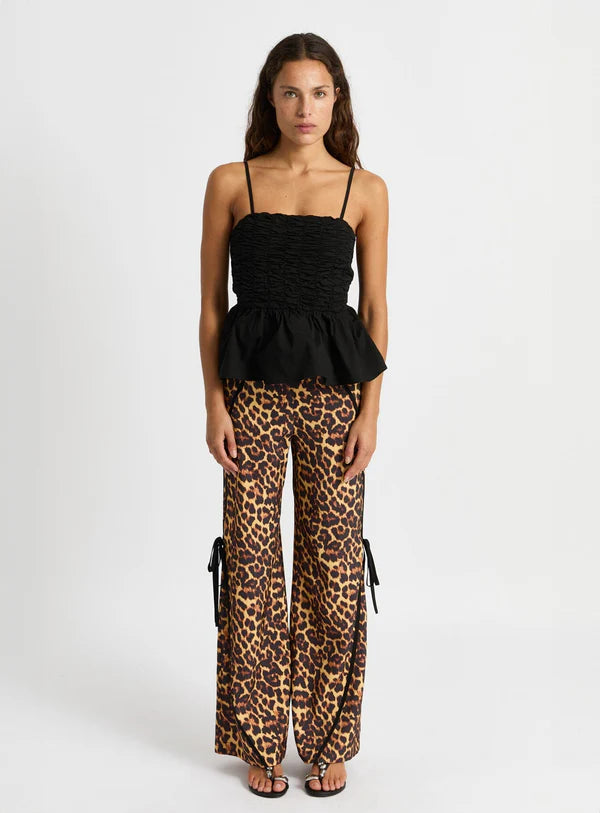 kalhoty Vicky leopard tracksuit