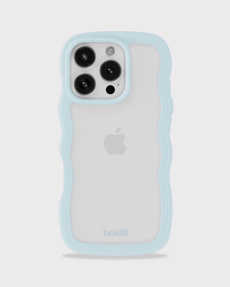 kryt na mobil Wavy mineral blue/transparent