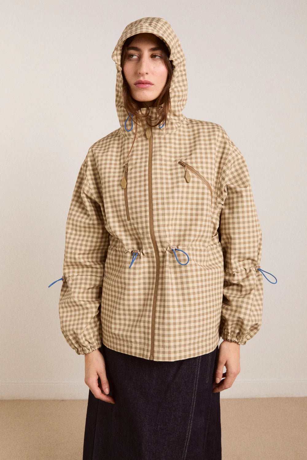 jacket matilda raincoat gingham