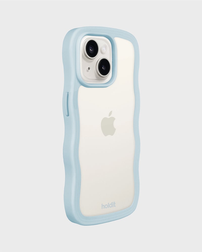 kryt na mobil Wavy mineral blue/transparent