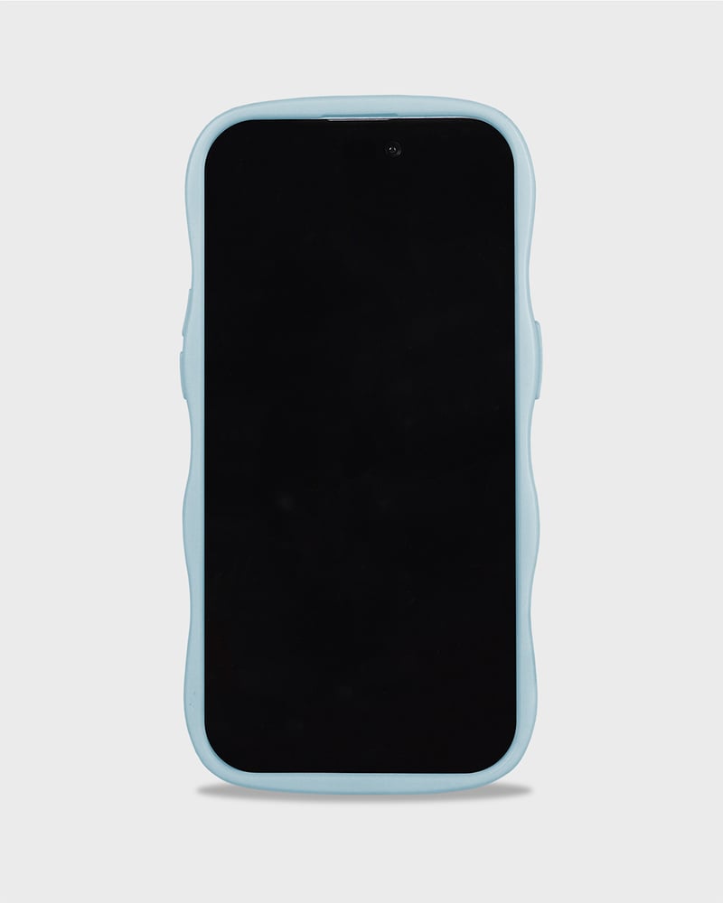 kryt na mobil Wavy mineral blue/transparent
