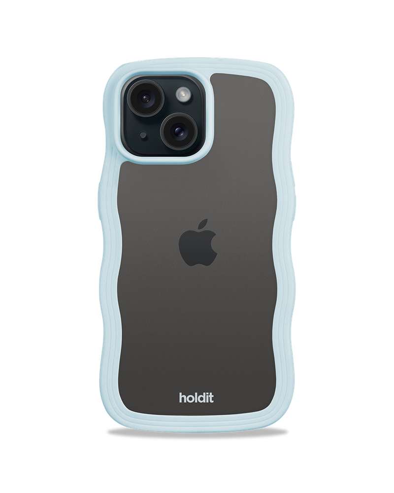 kryt na mobil Wavy mineral blue/transparent