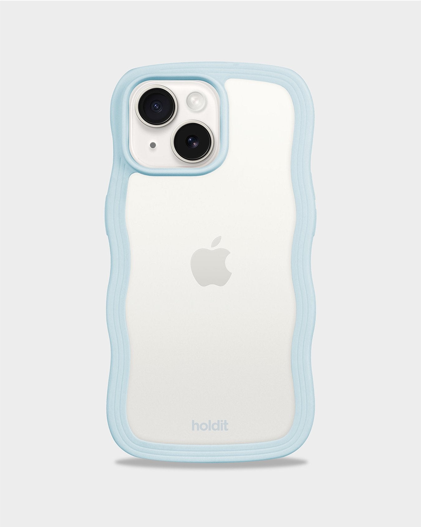 kryt na mobil Wavy mineral blue/transparent