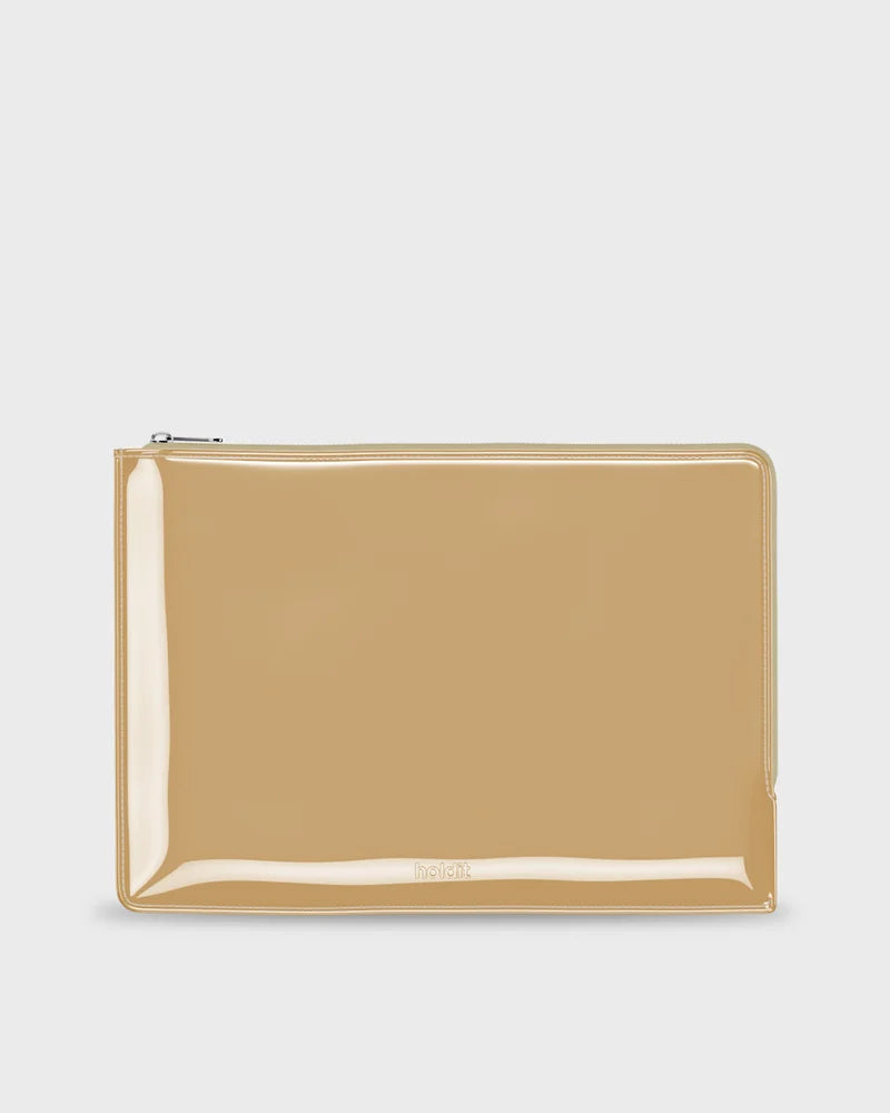 pouzdro na počítač Padded patent beige 14"