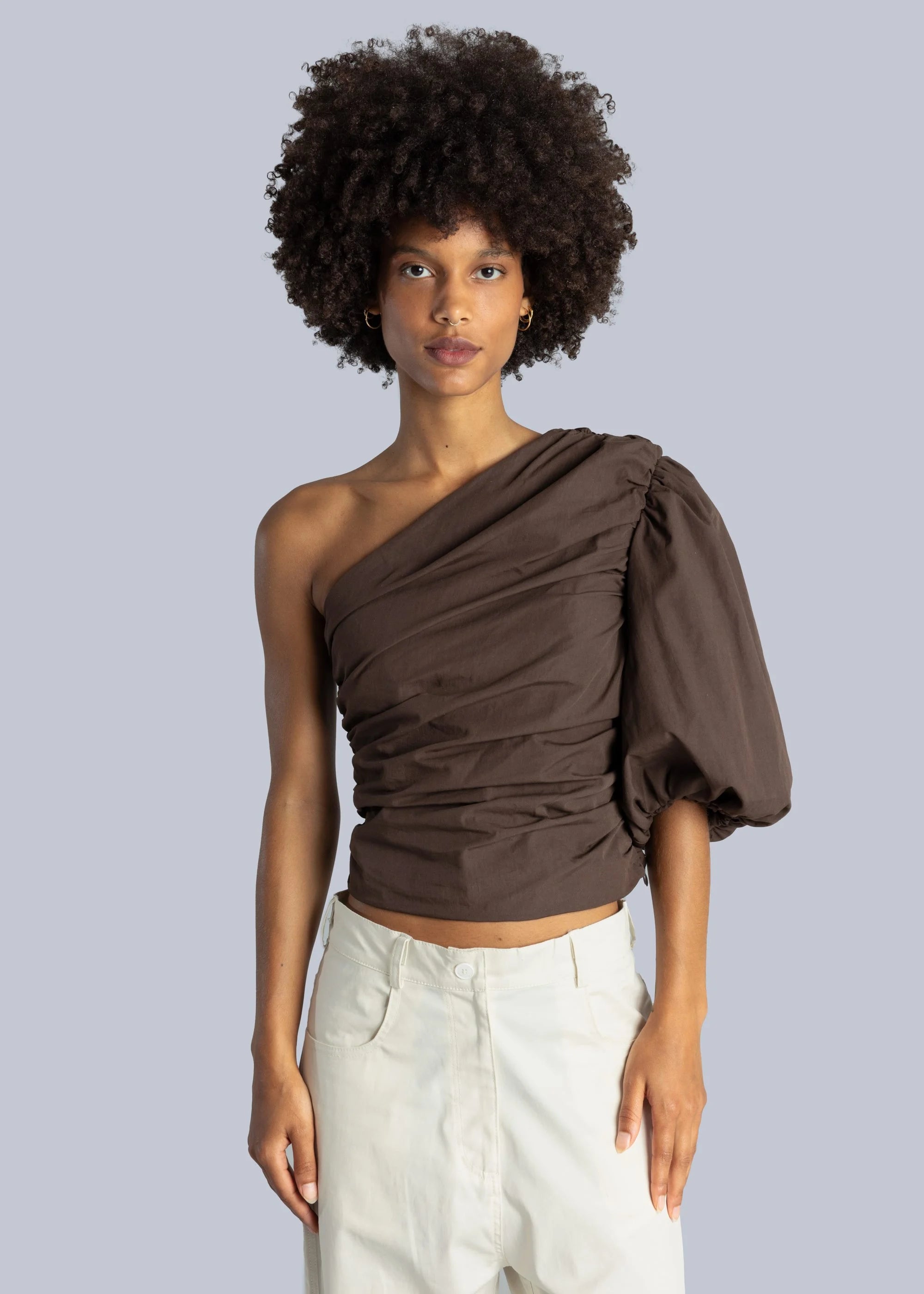 top One Shoulder chocolate