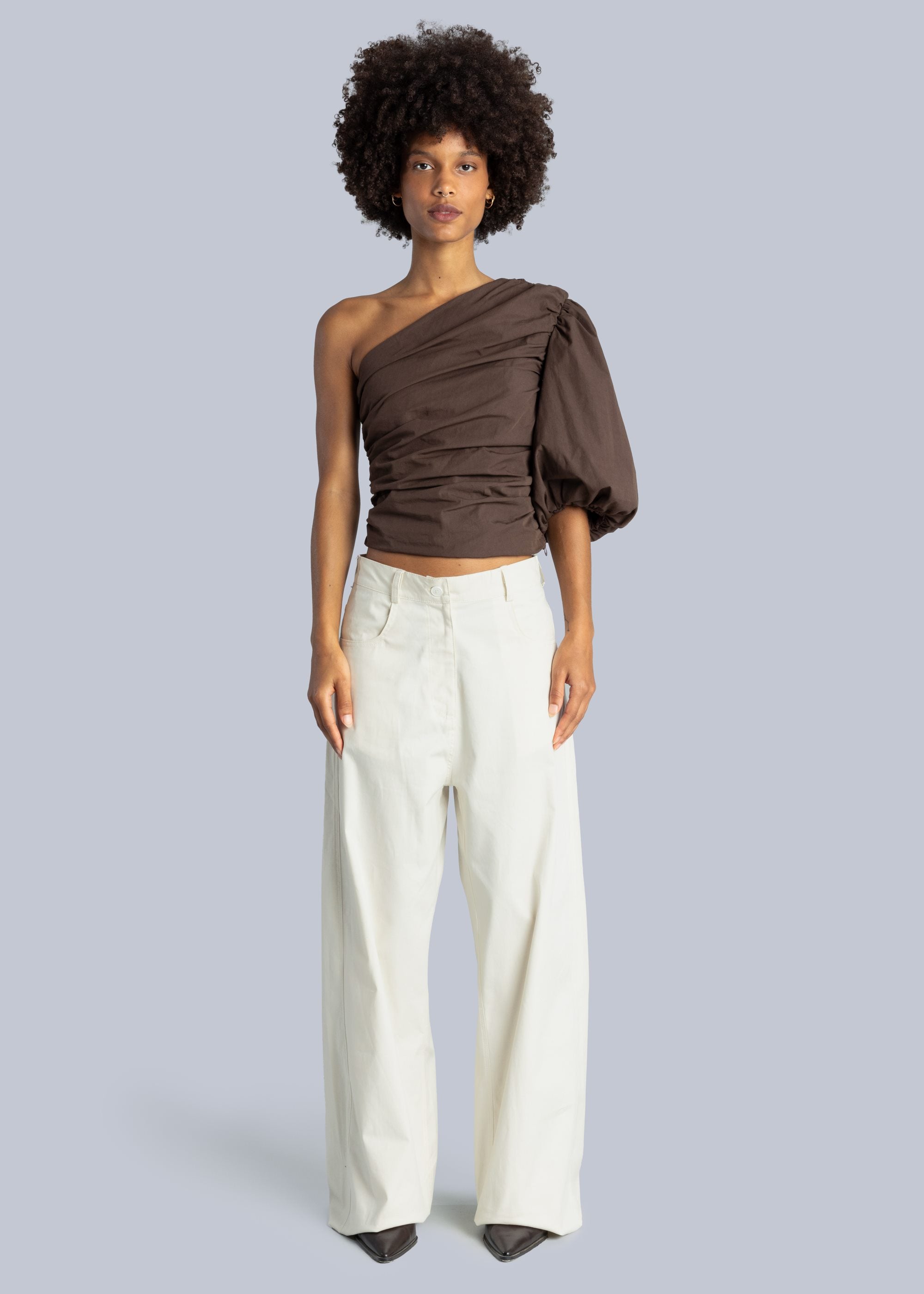 top One Shoulder chocolate