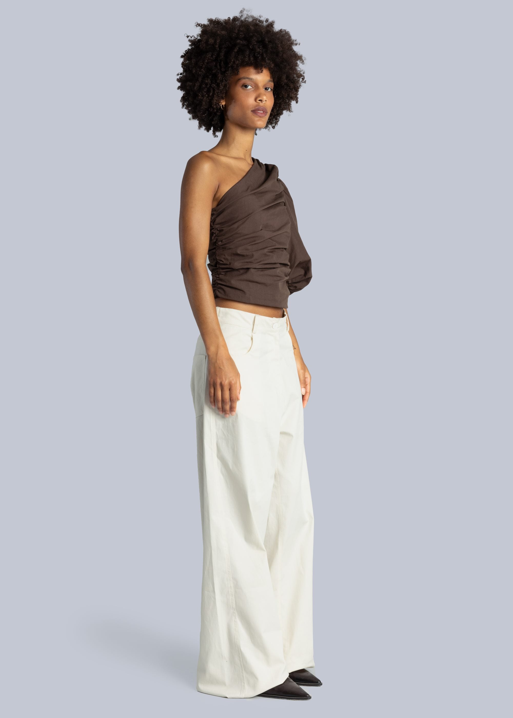 top One Shoulder chocolate