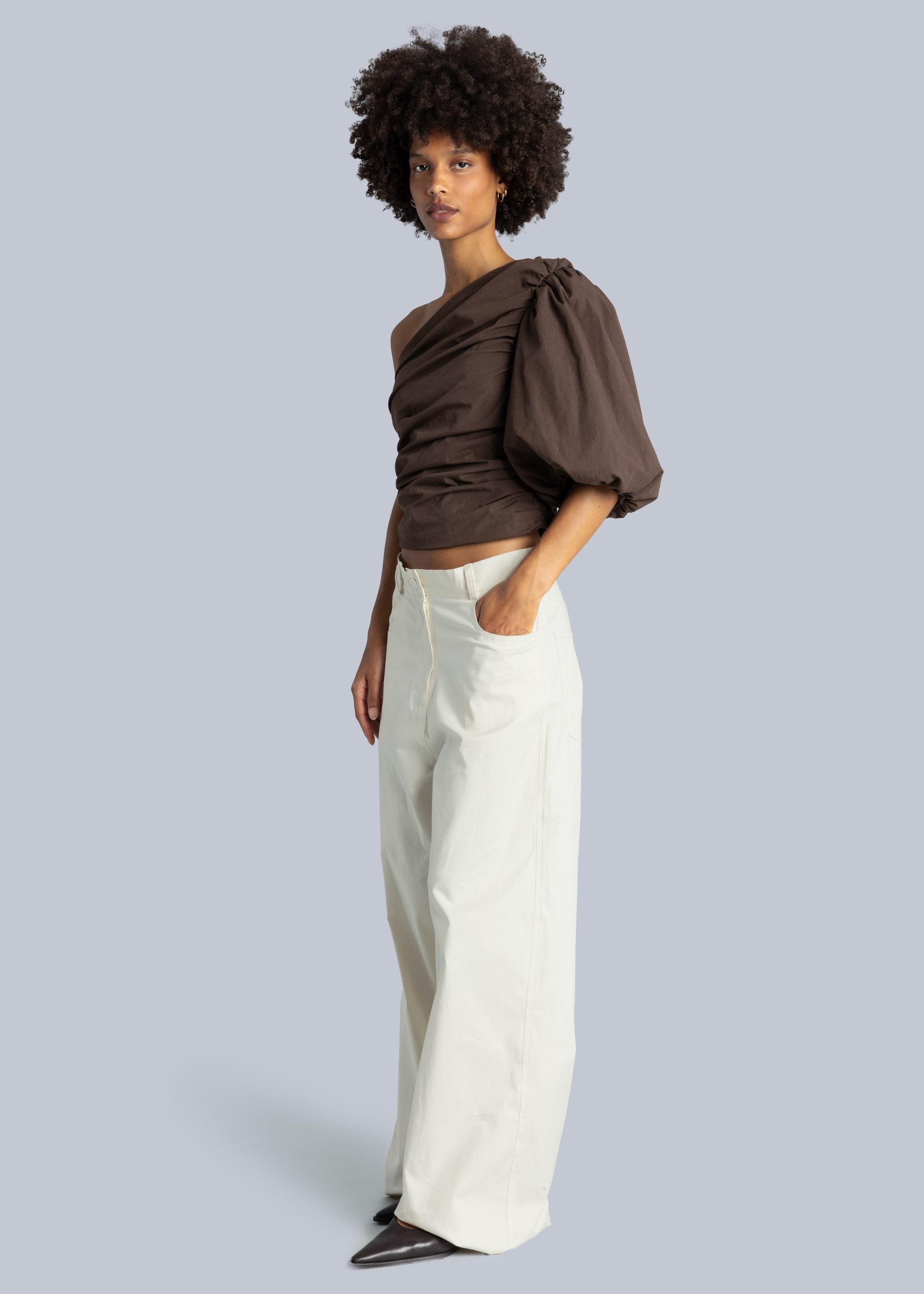 top One Shoulder chocolate