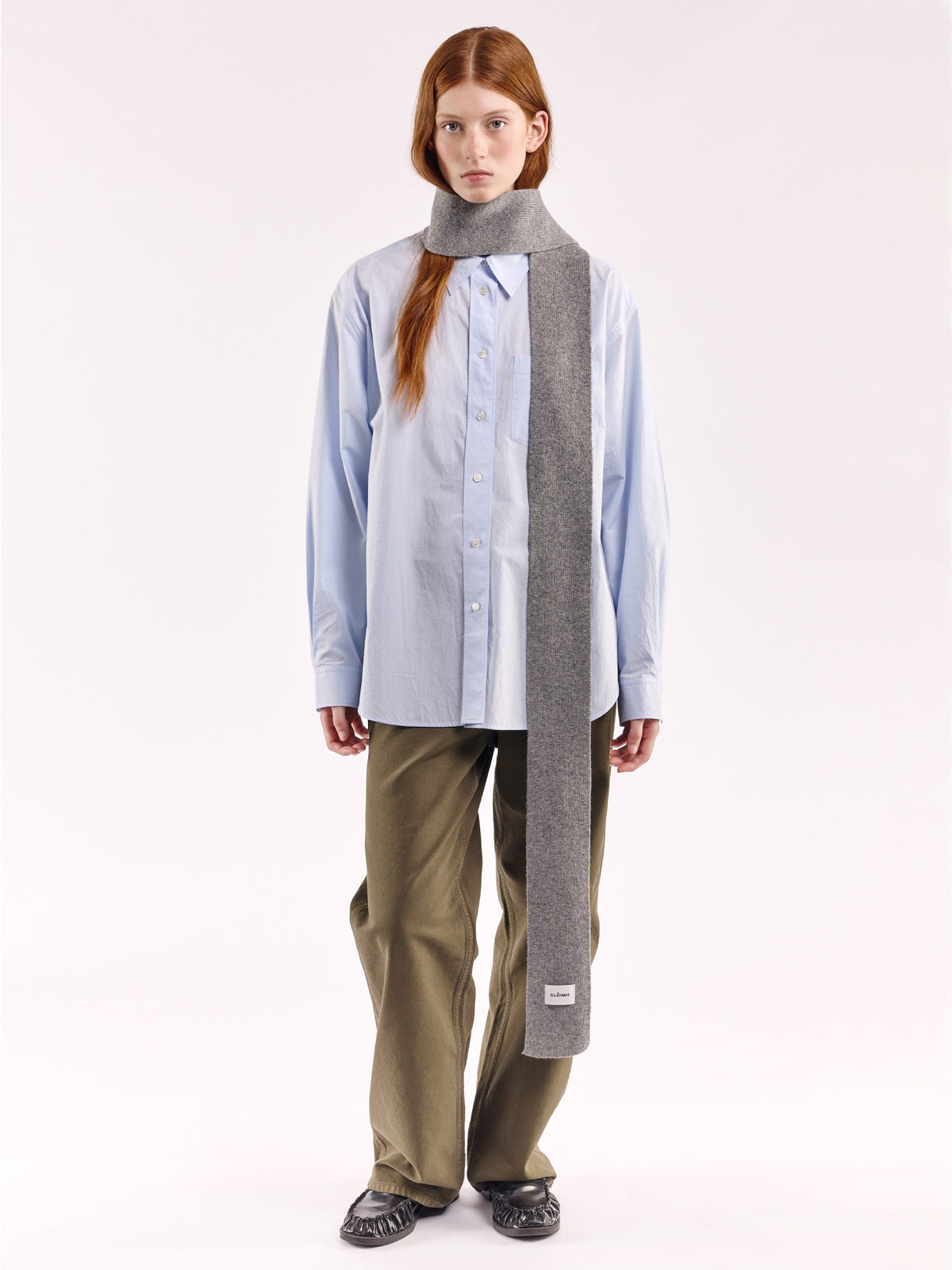 šála mini soft z vlny - Flannel Grey