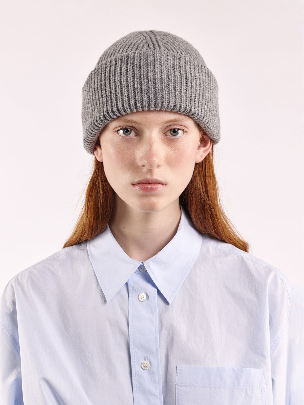 beanie chunky soft z vlny - Flannel Grey