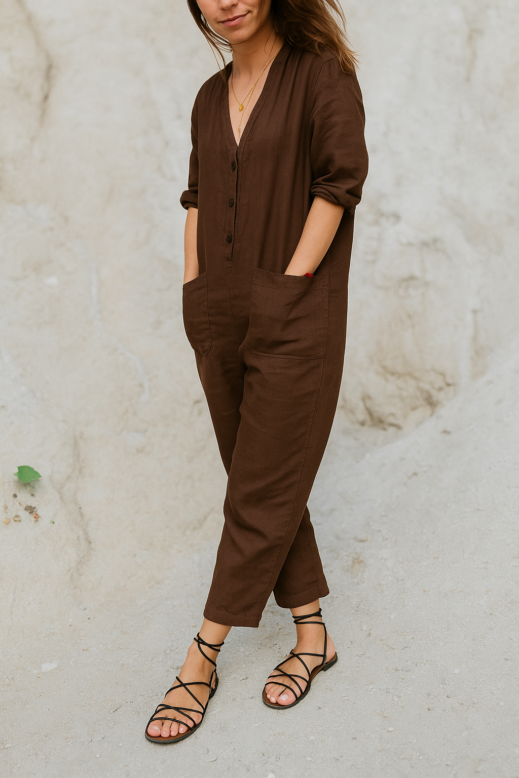 20250506_1616_ChocolateBrownJumpsuit_remix_01jtjz5xcrf1fshz2cypkwzst9.png
