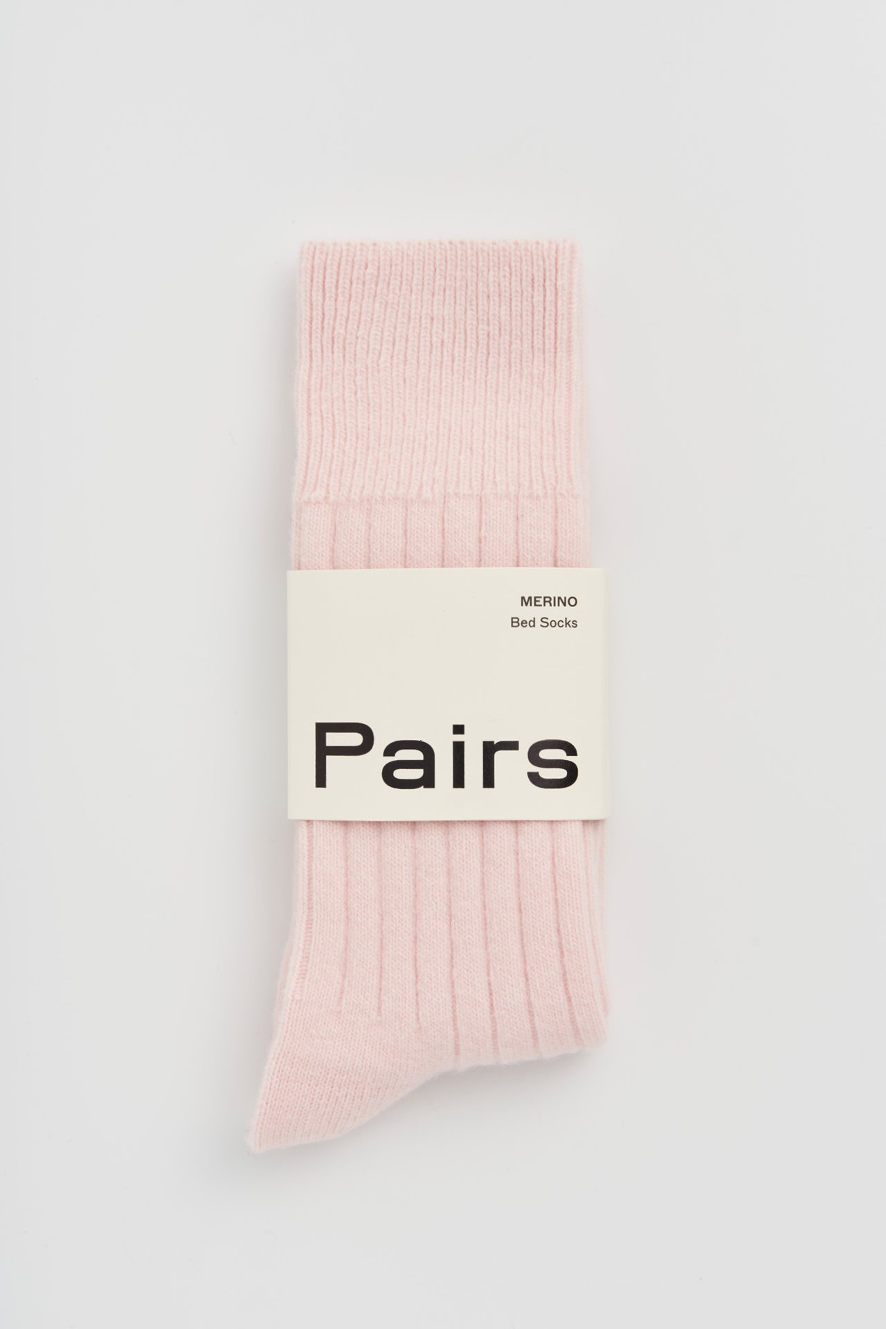 Merino Bed Socks - Frosting Pink