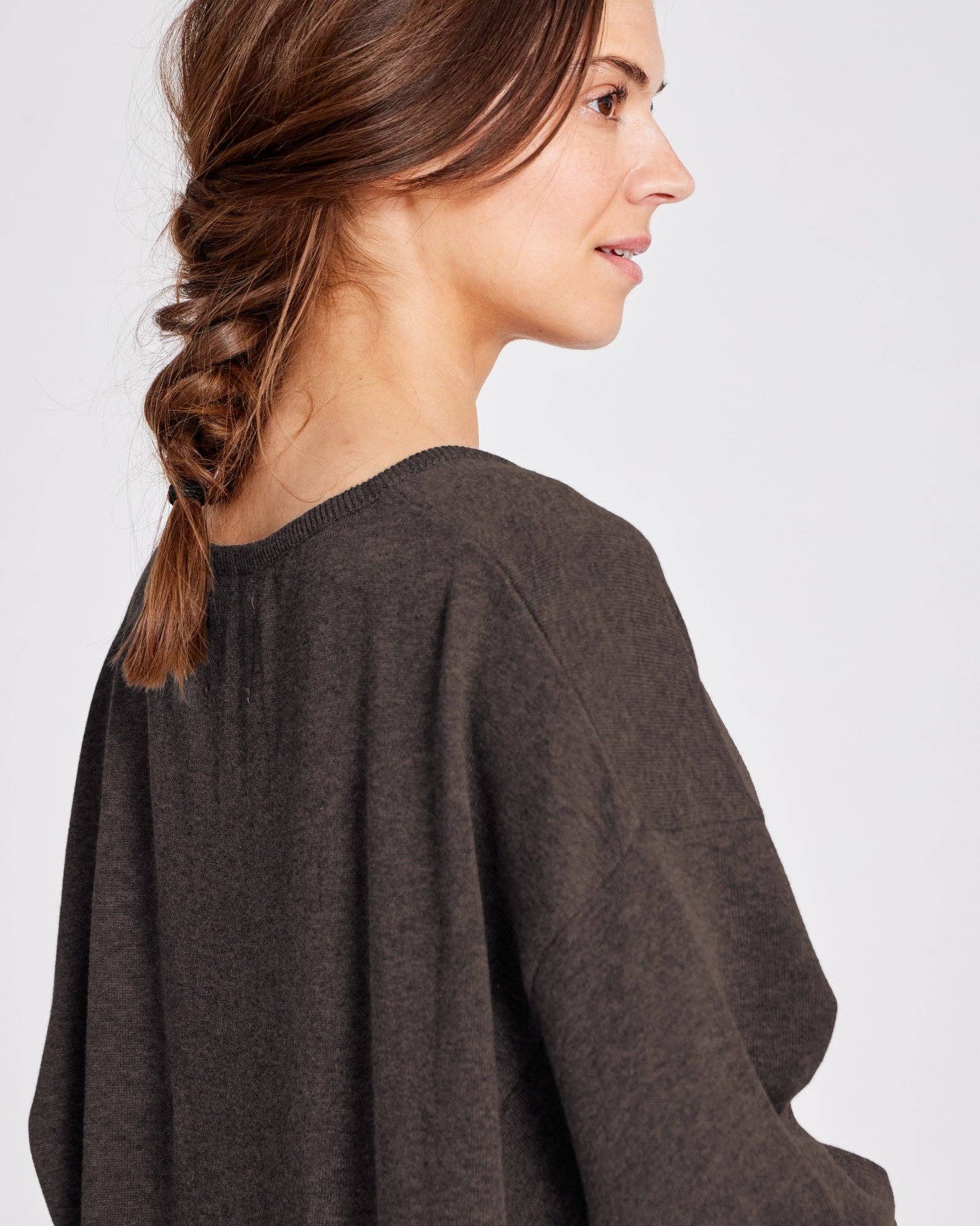 Sisse cotton knit dress GOTS - Mulch