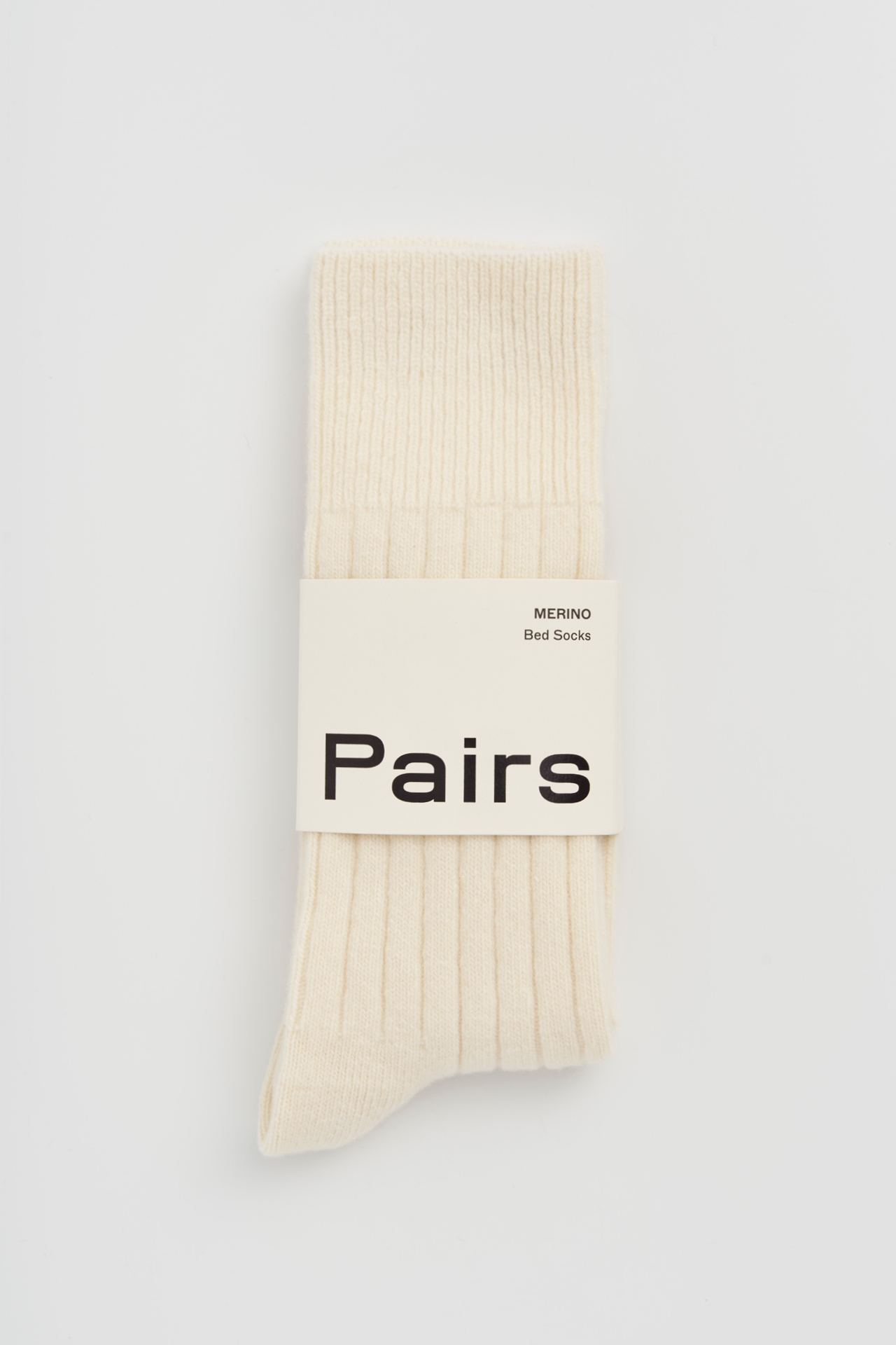 Merino Bed Socks - Clotted Cream
