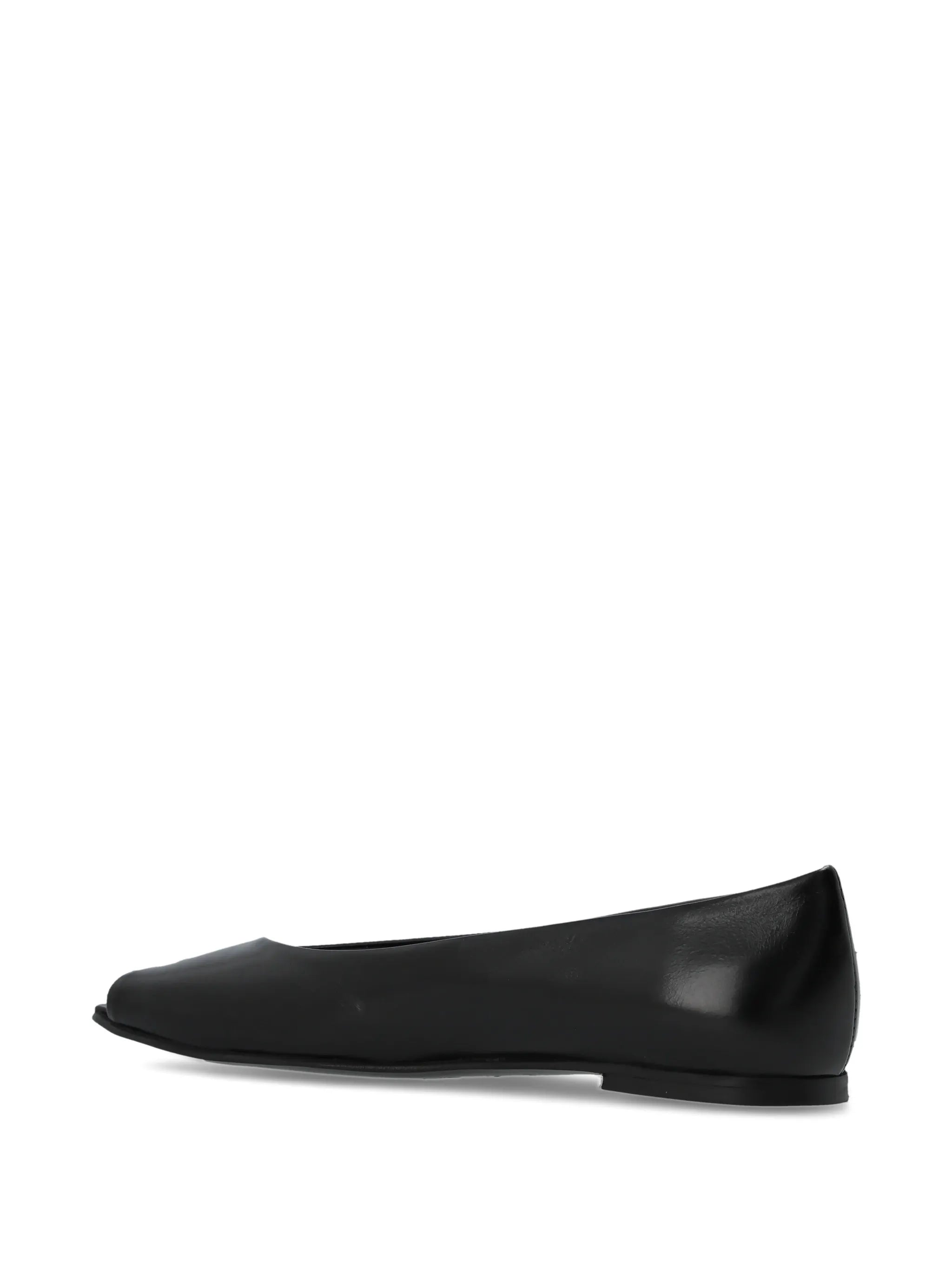 baleríny katia black leather ballet flats