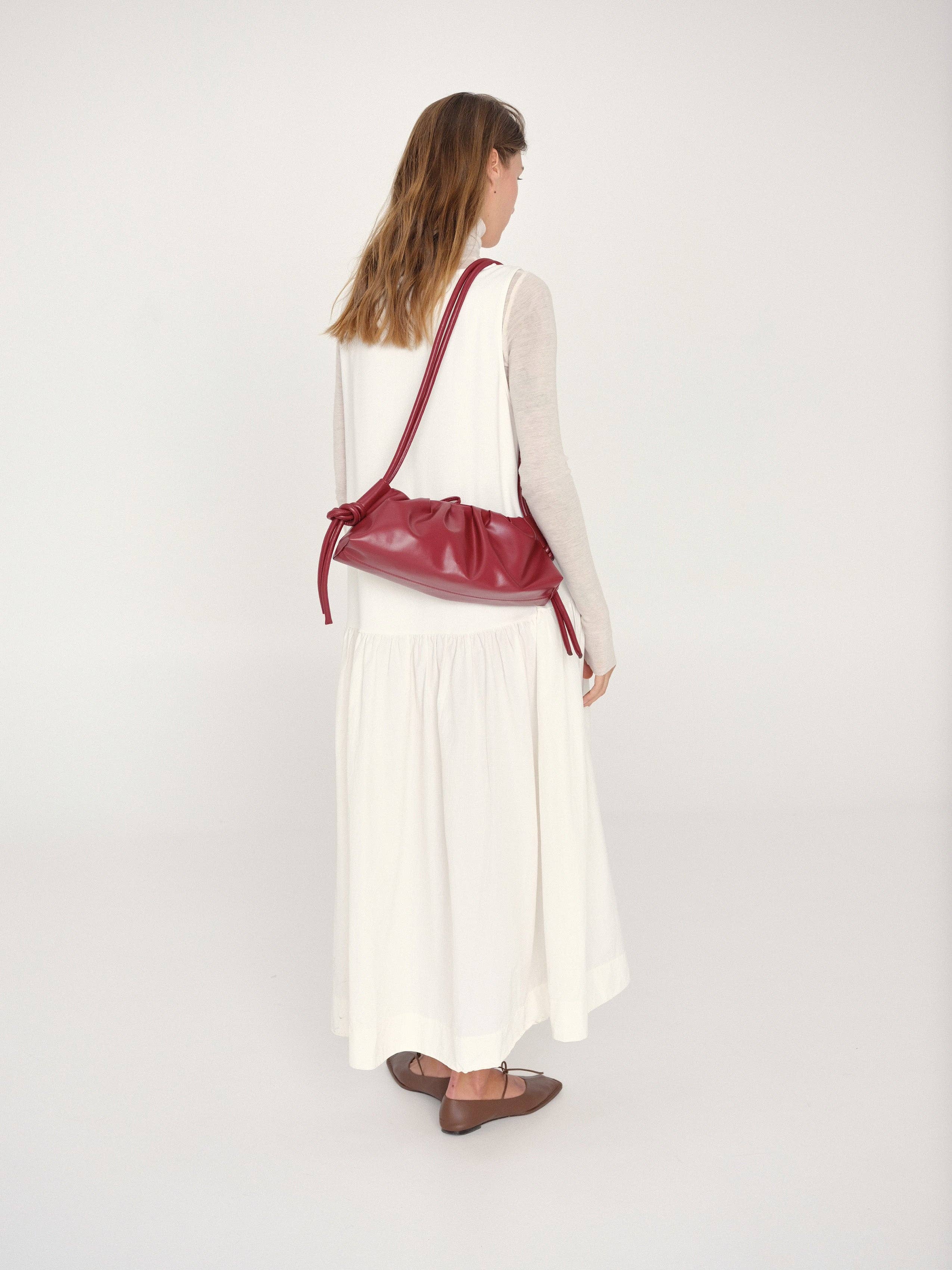 Dumpling Bag: Cherry red