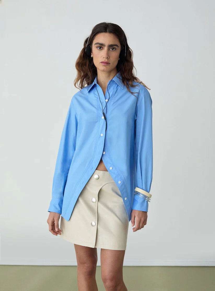 shirt no boyfriend blue shirt