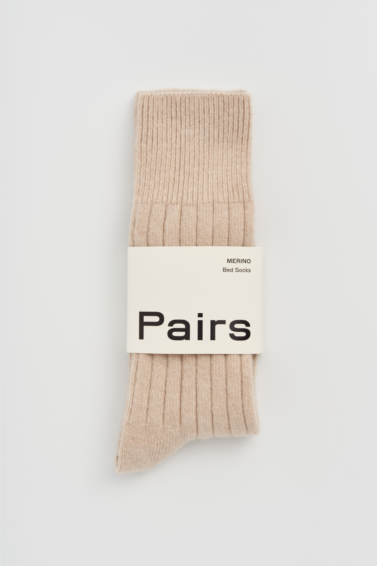 Merino Bed Socks - Milky Tea Beige