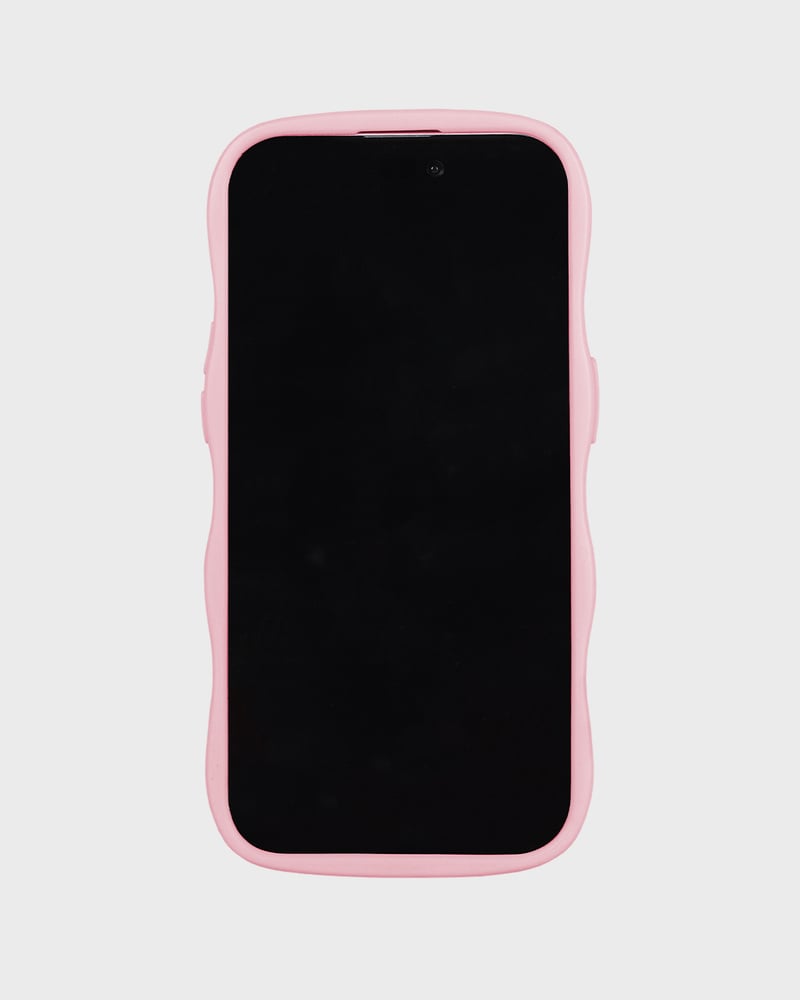 kryt na mobil Wavy pink/transparent
