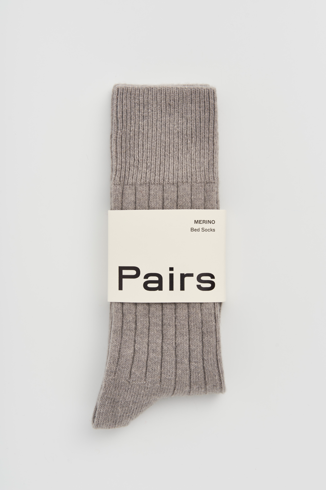 Merino Bed Socks - Correct Grey