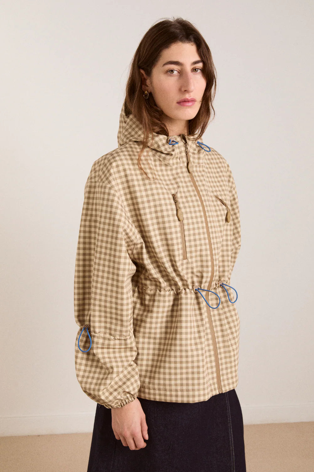 jacket matilda raincoat gingham