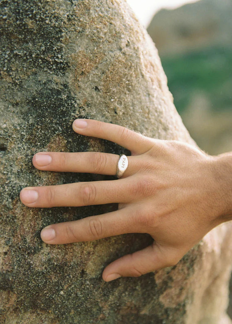 Papi Silver Signet Ring