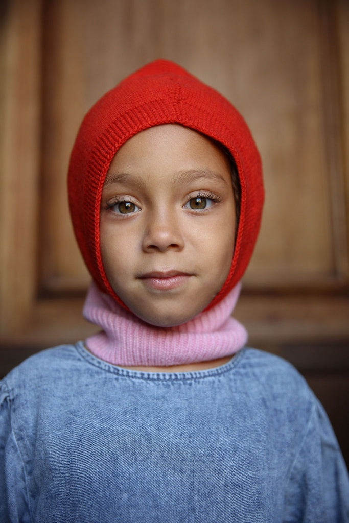 balaclava Eddy cotton candy/red