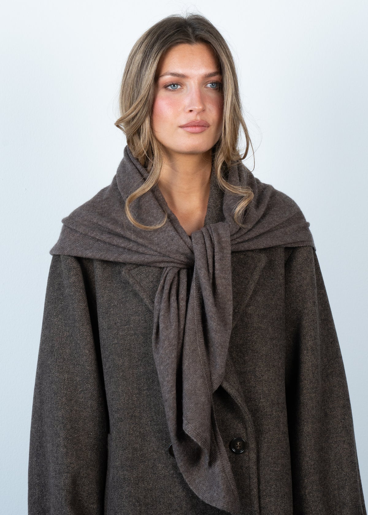 bandana big triangle scarf brown