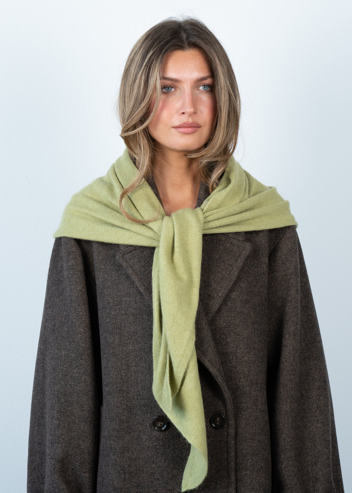 bandana big triangle scarf green