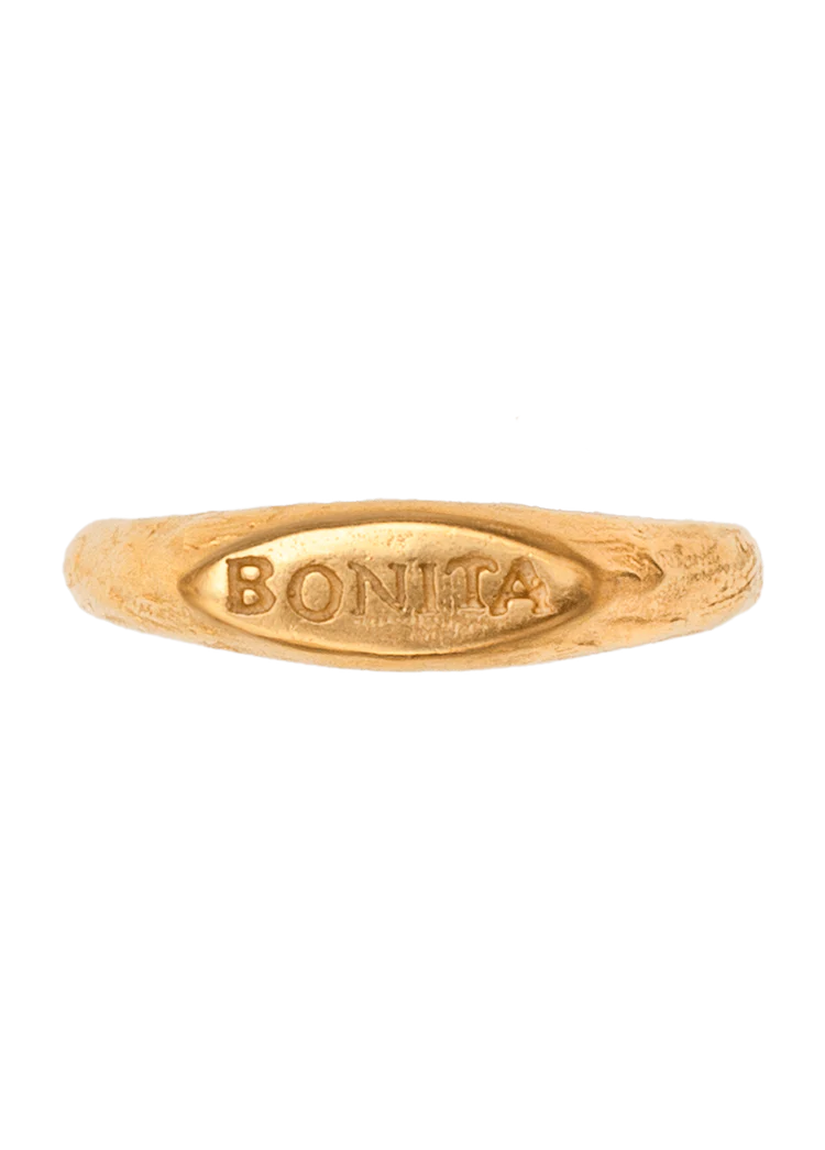 Bonita Gold Signet Ring 18K Gold