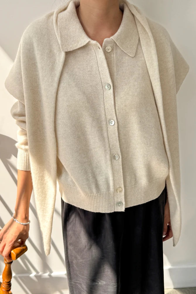 Cashmere Shawl oatmeal scarf