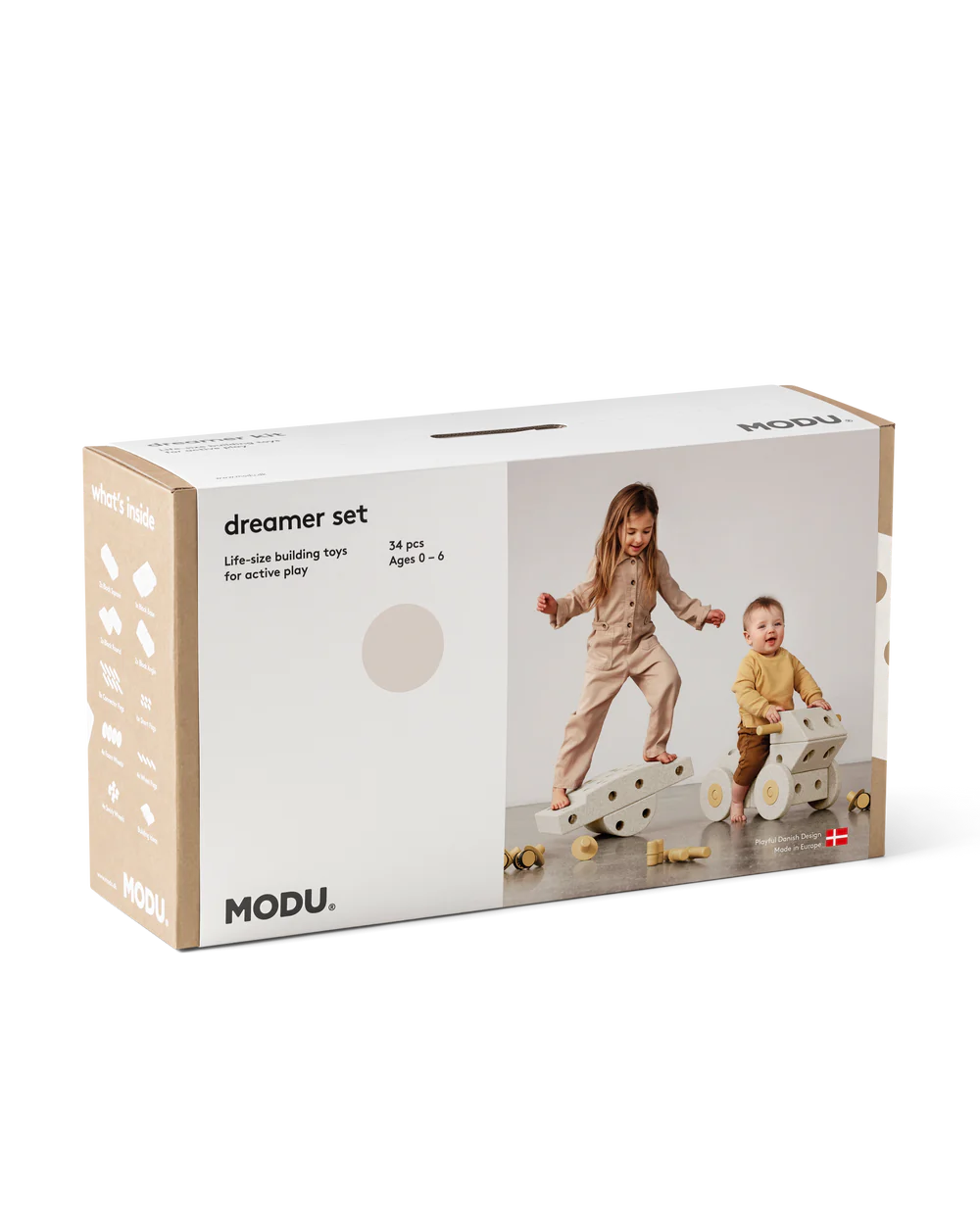 Modu stavebnice Dreamer Set - Sand Grey / Honey Yellow