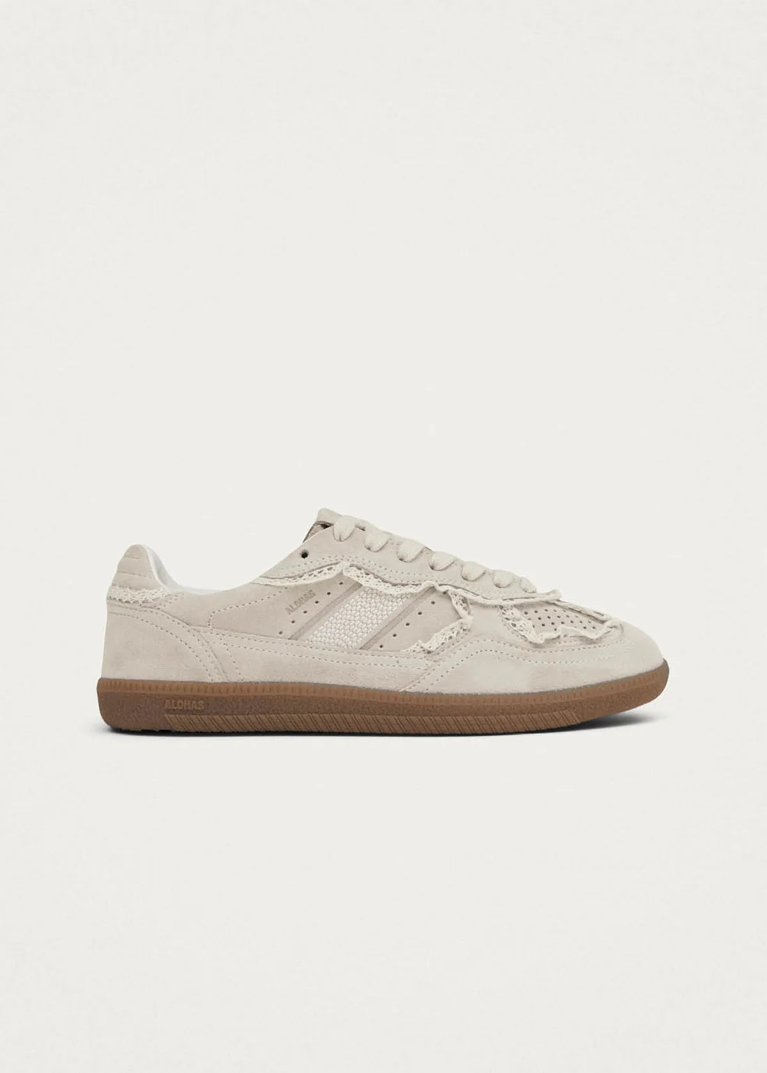 tenisky TB. 490 crochet cream leather sneakers