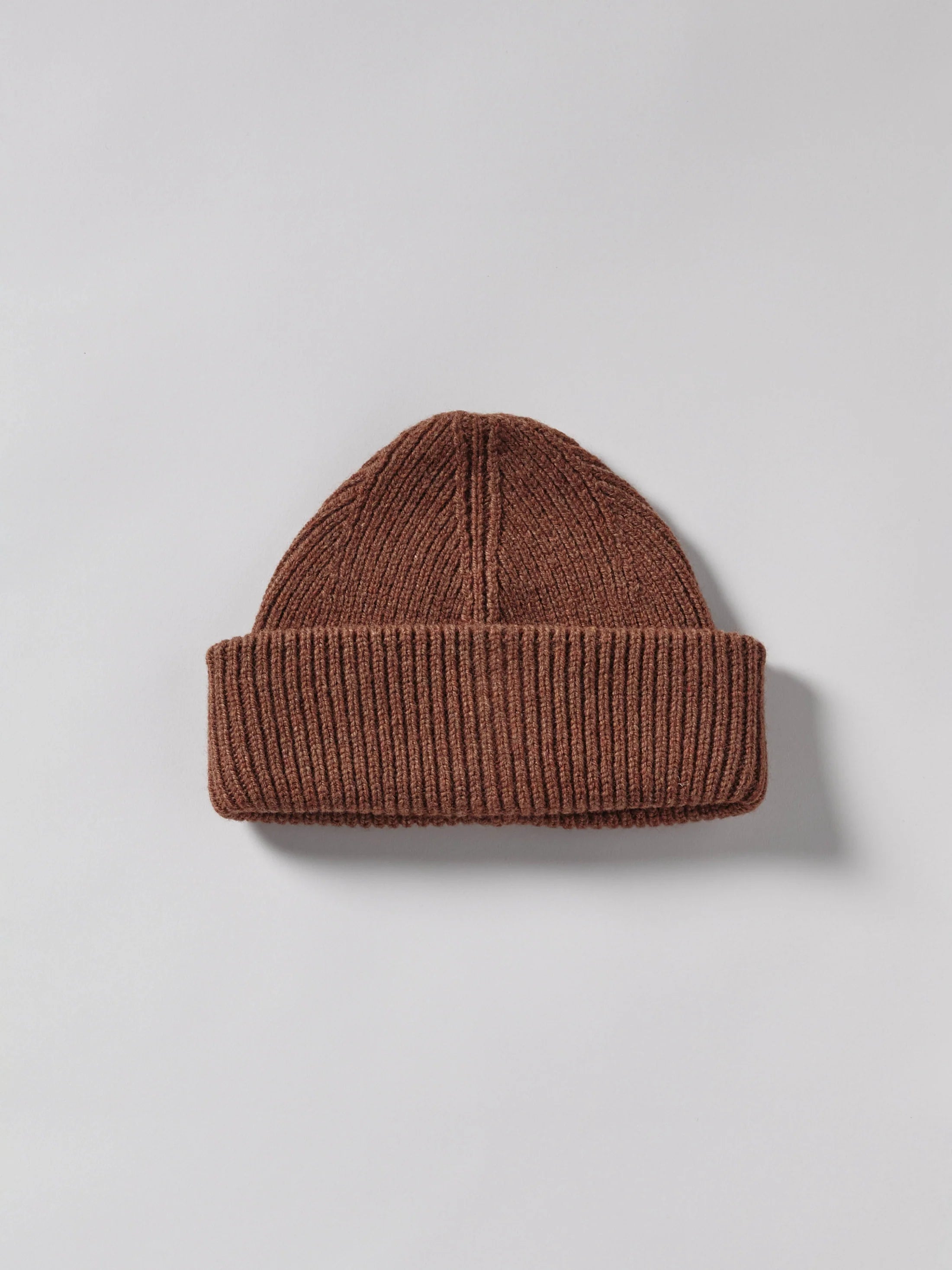 beanie chunky soft z vlny - Hazelnut