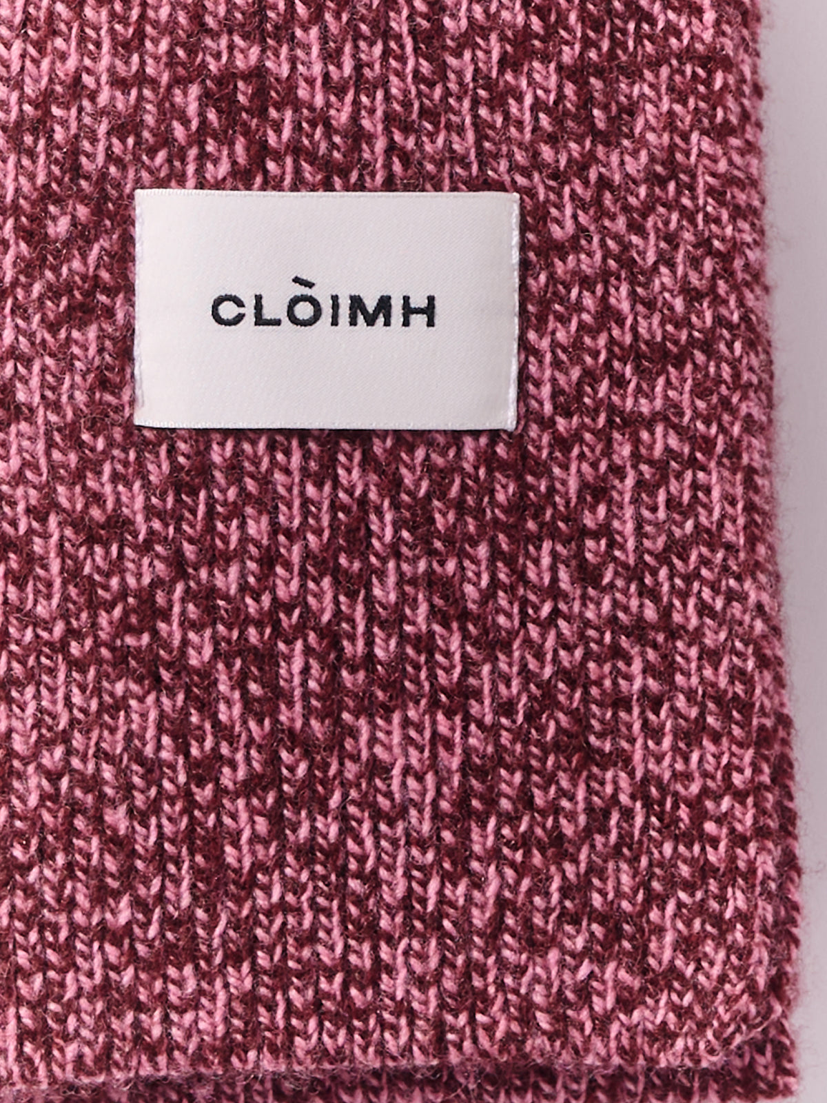 šála soft z vlny - Burgundy/Pink Marl