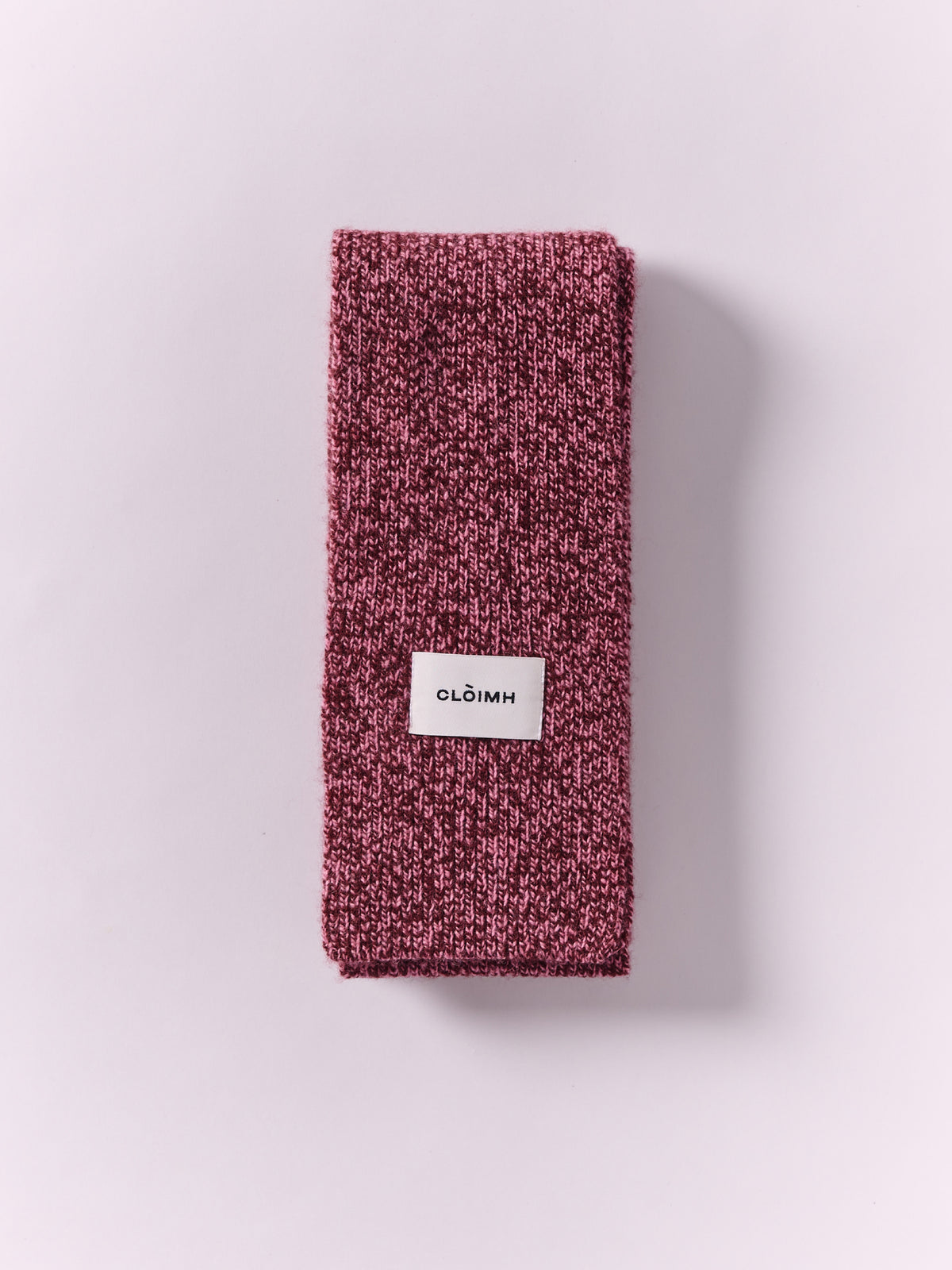 šála soft z vlny - Burgundy/Pink Marl