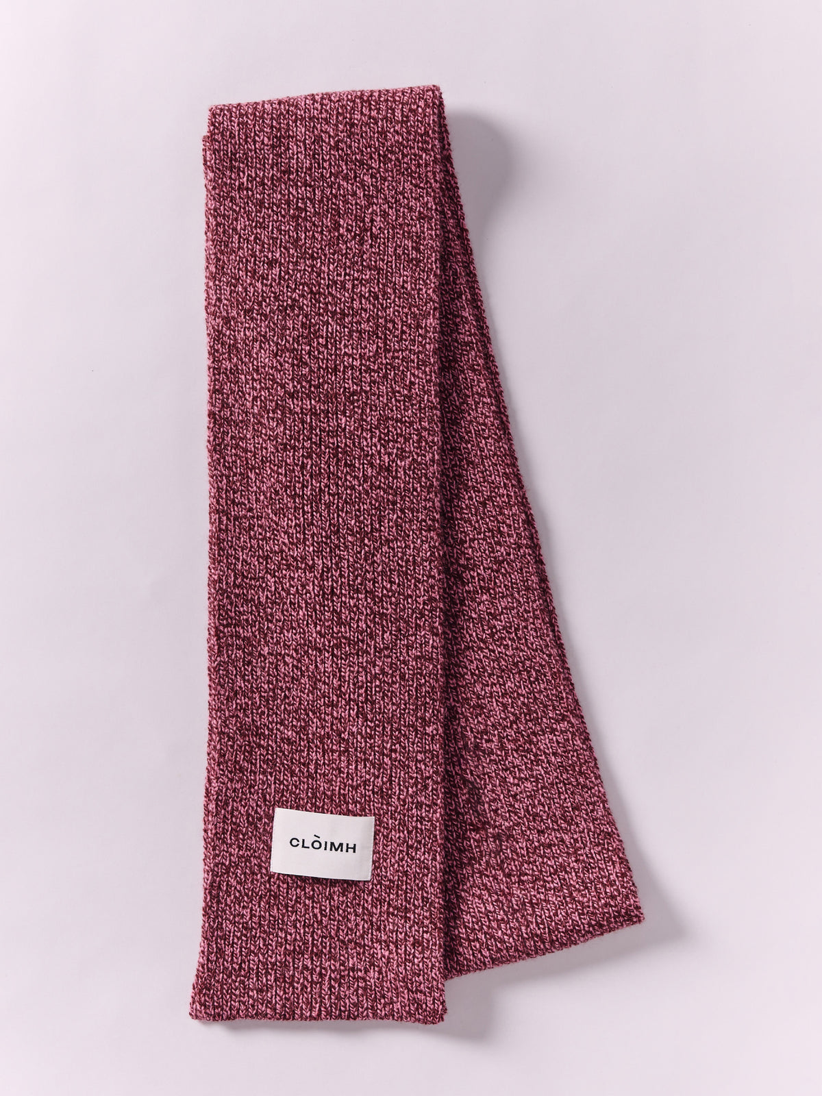 šála soft z vlny - Burgundy/Pink Marl