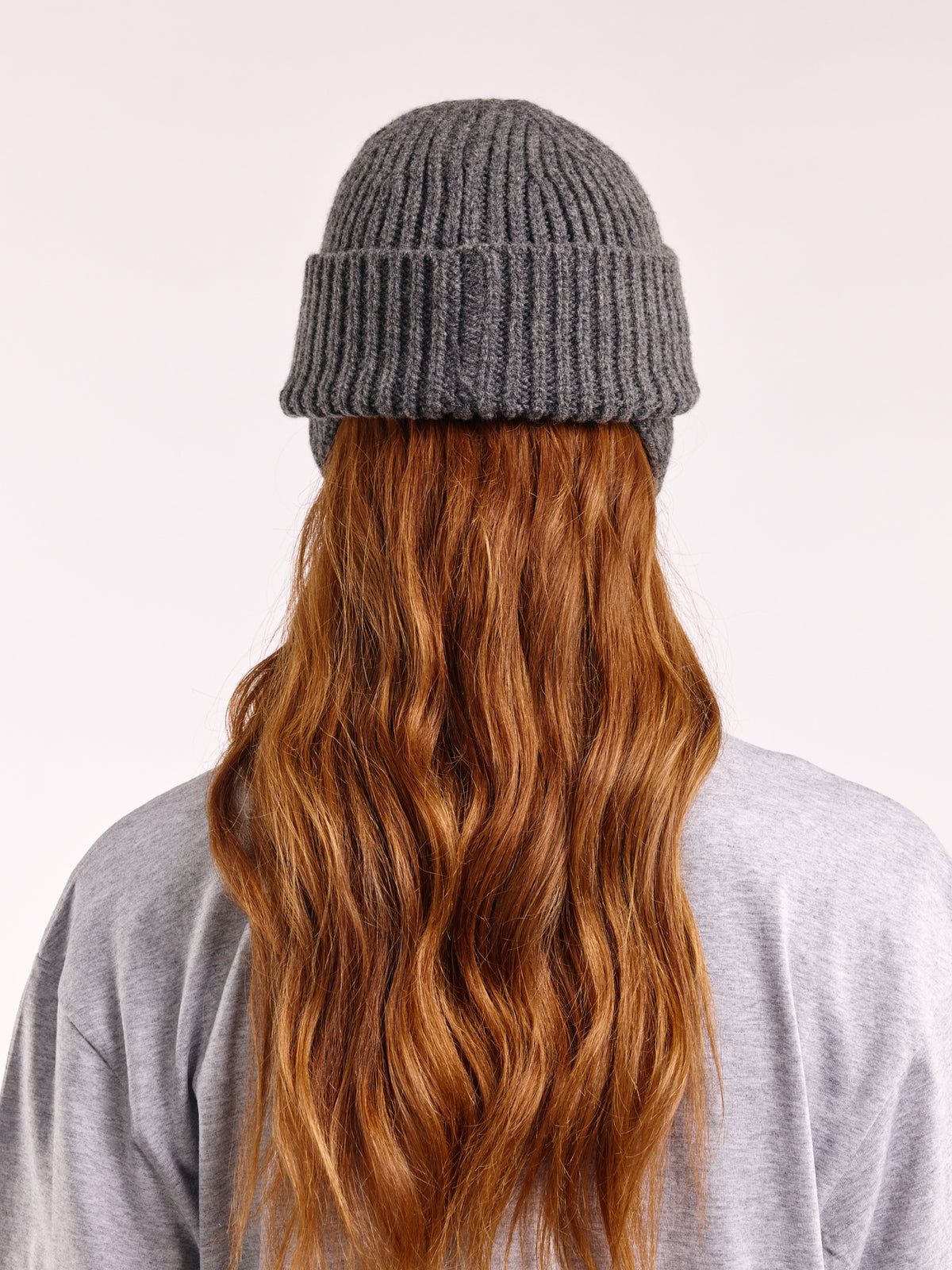 čepice z vlny ear flap - Dark Grey