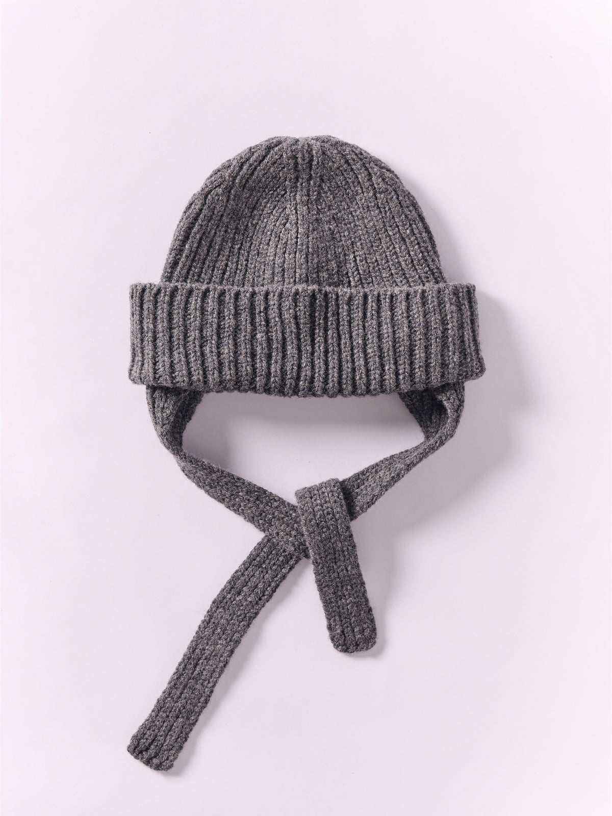 čepice z vlny ear flap - Dark Grey