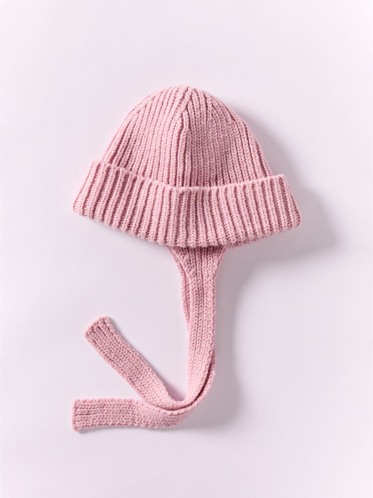 čepice z vlny ear flap - Rose