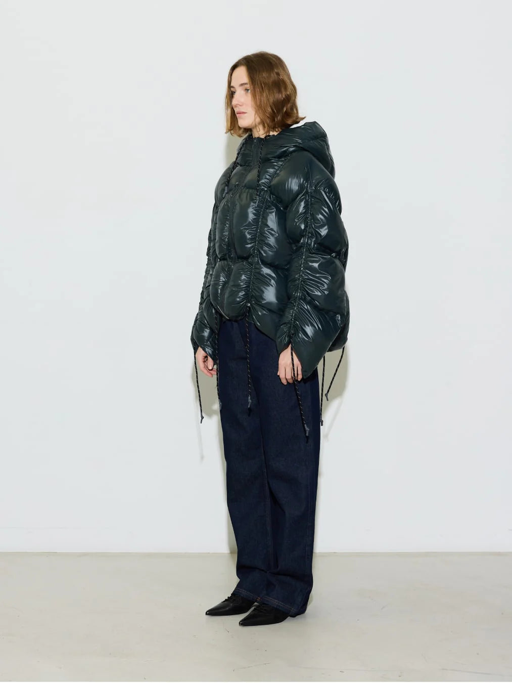 zimní bunda puffer paris dark green