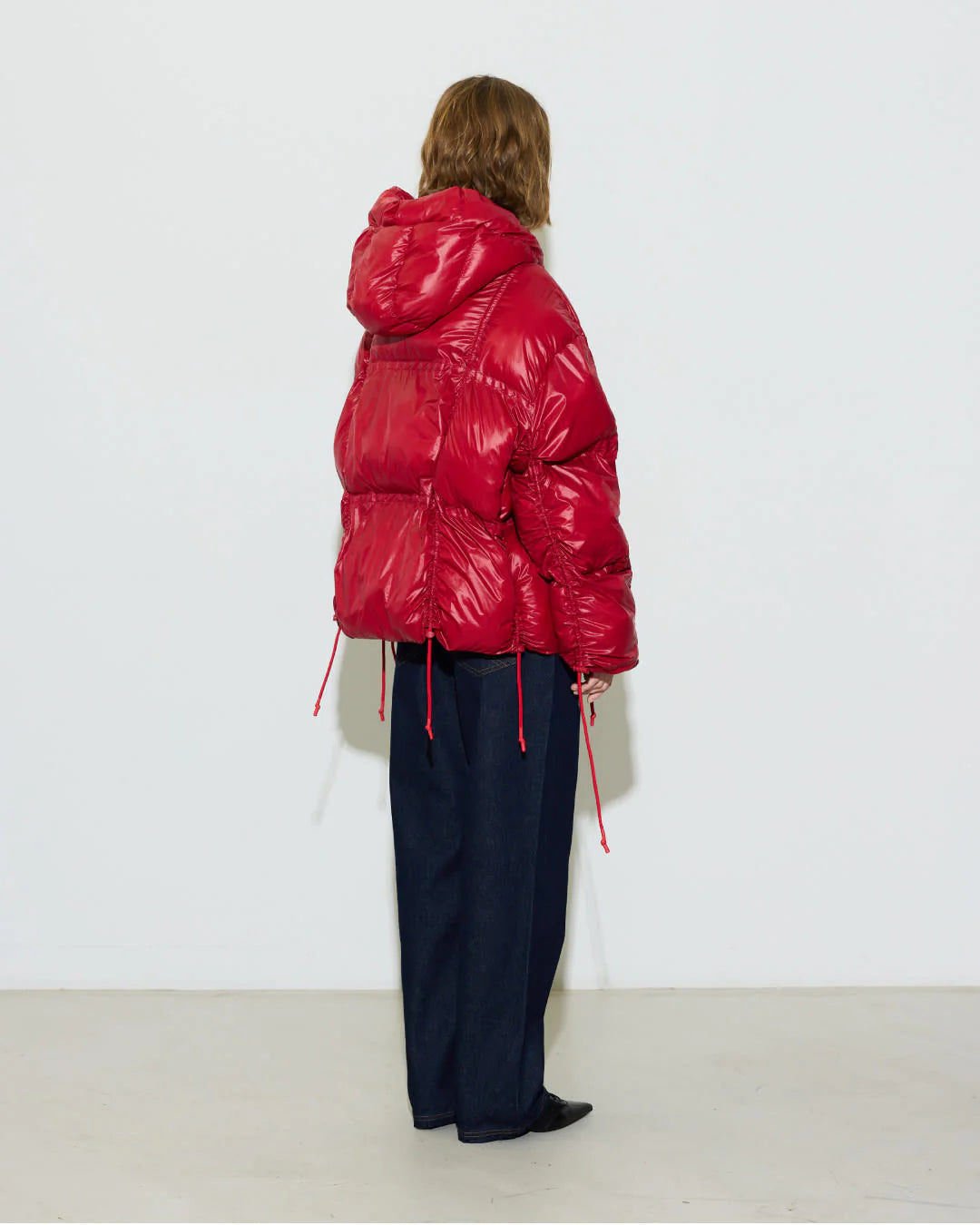 zimní bunda puffer paris red